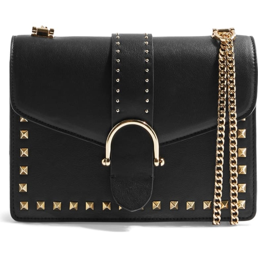 TOPSHOP BETH STUDDED SHOULDER BAG